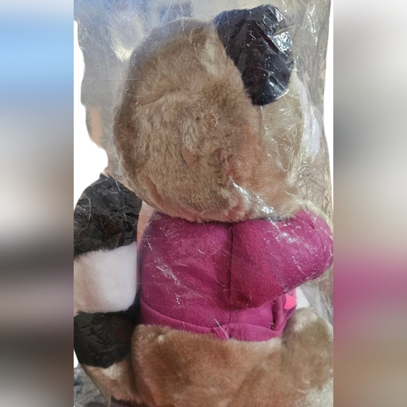 C S Int'l Inc. - 1983 Raccoon Still In Package! Stuffed Vintage Retro 'Smile'​ - Picture 3 of 10